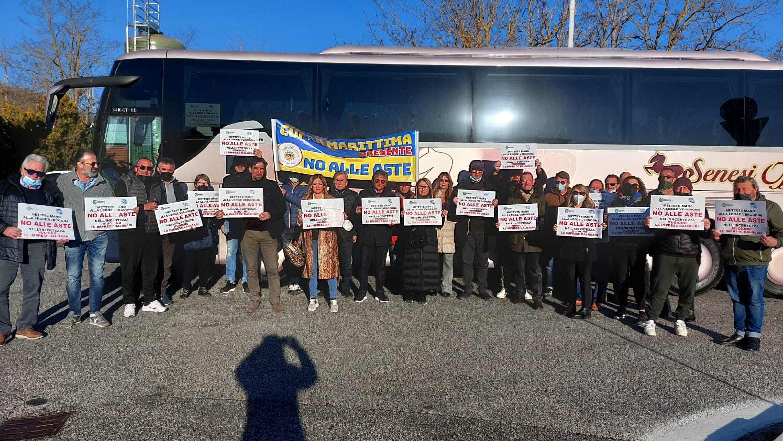 Manifestazione FIBA balneari a Roma