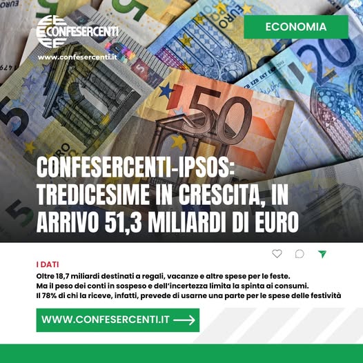 Tredicesime in crescita