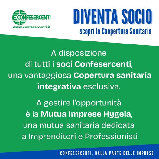Copertura sanitaria integrativa esclusiva per i soci Confesercenti